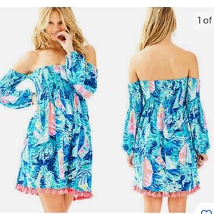 Lilly Pulitzer Lilly Pulitzer Trina Sparkling Blue "Hey Day”
Beach Dress $128.